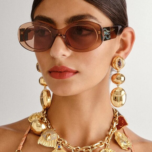 Camilla Sand Storm Sunglasses in Caramel main image 6